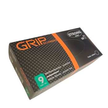 Preview: Stronghand GRIP SCHWARZ Nitrilhandschuhe